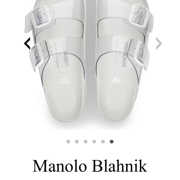 Birkenstock X Manolo Blahnik Arizona Slide SZ 38 NWT - Picture 5 of 10